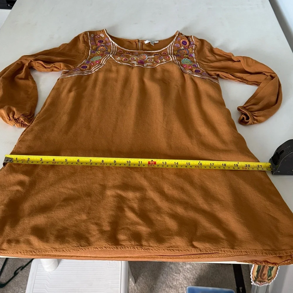 JODIFL Women’s Tunic Tan Top with Embroidery SZS. - Picture 12 of 15